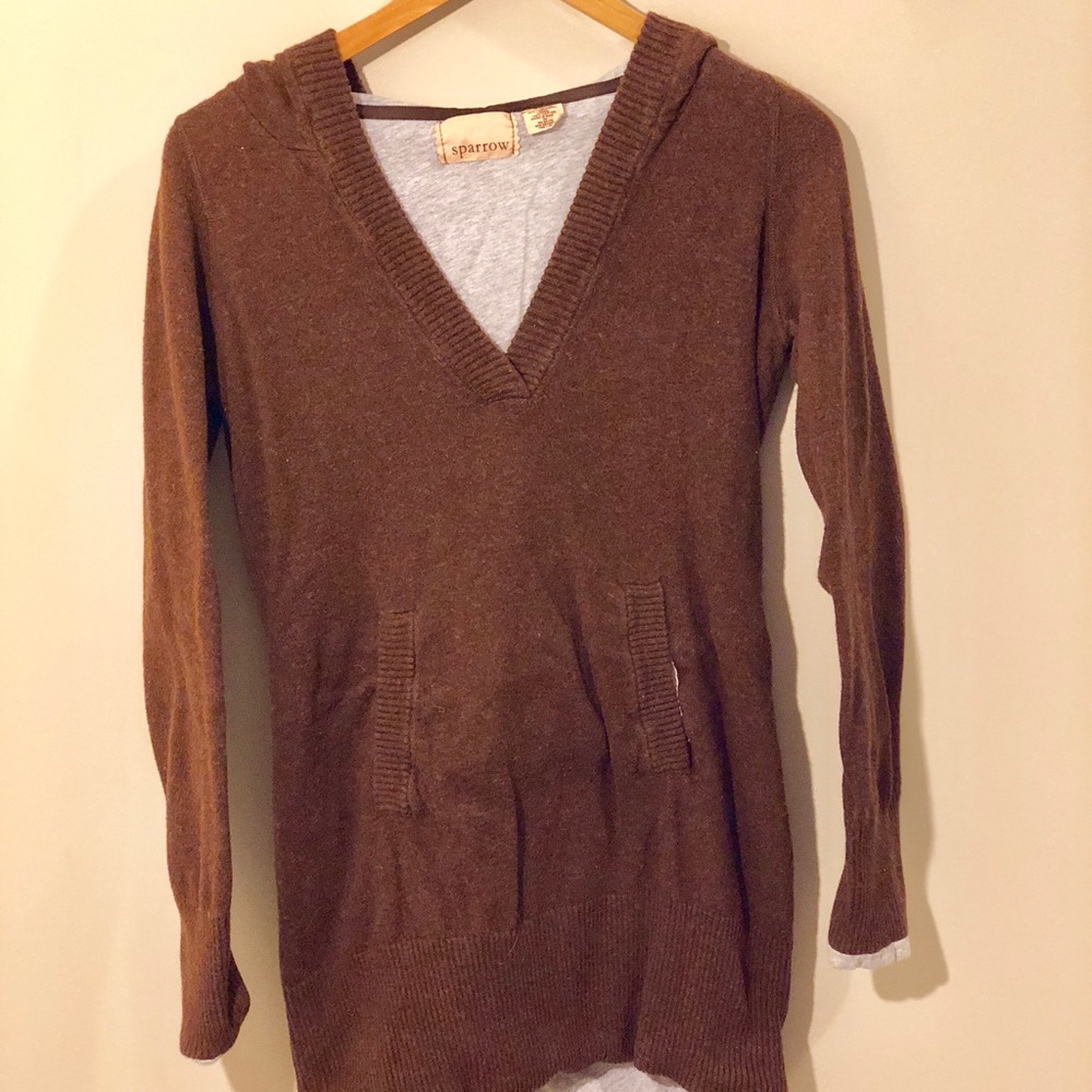 Anthropologie Sparrow brand hooded sweater